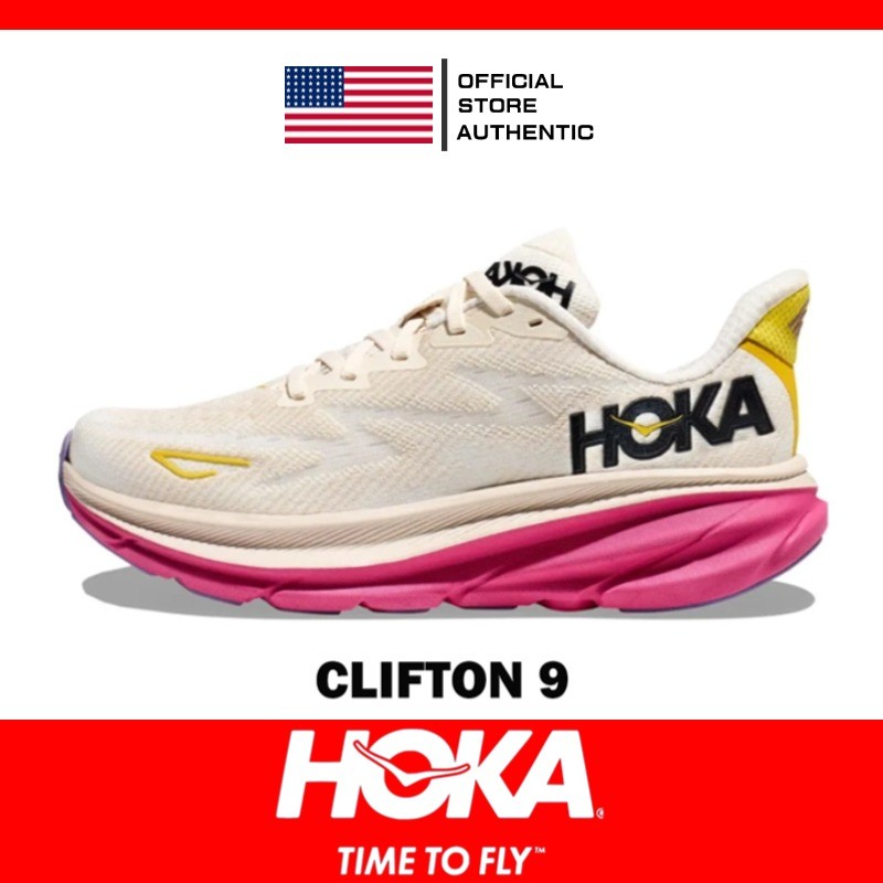 【SM 折扣店】Legit Hoka Clifton 9 跑鞋 - 網眼透氣馬拉松低幫防滑男女通用帶盒(11 色)