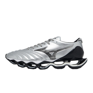 Mizuno 美津濃 休閒鞋 Wave Prophecy Morelia Neo 男女鞋 銀 黑 D1GA2551-03