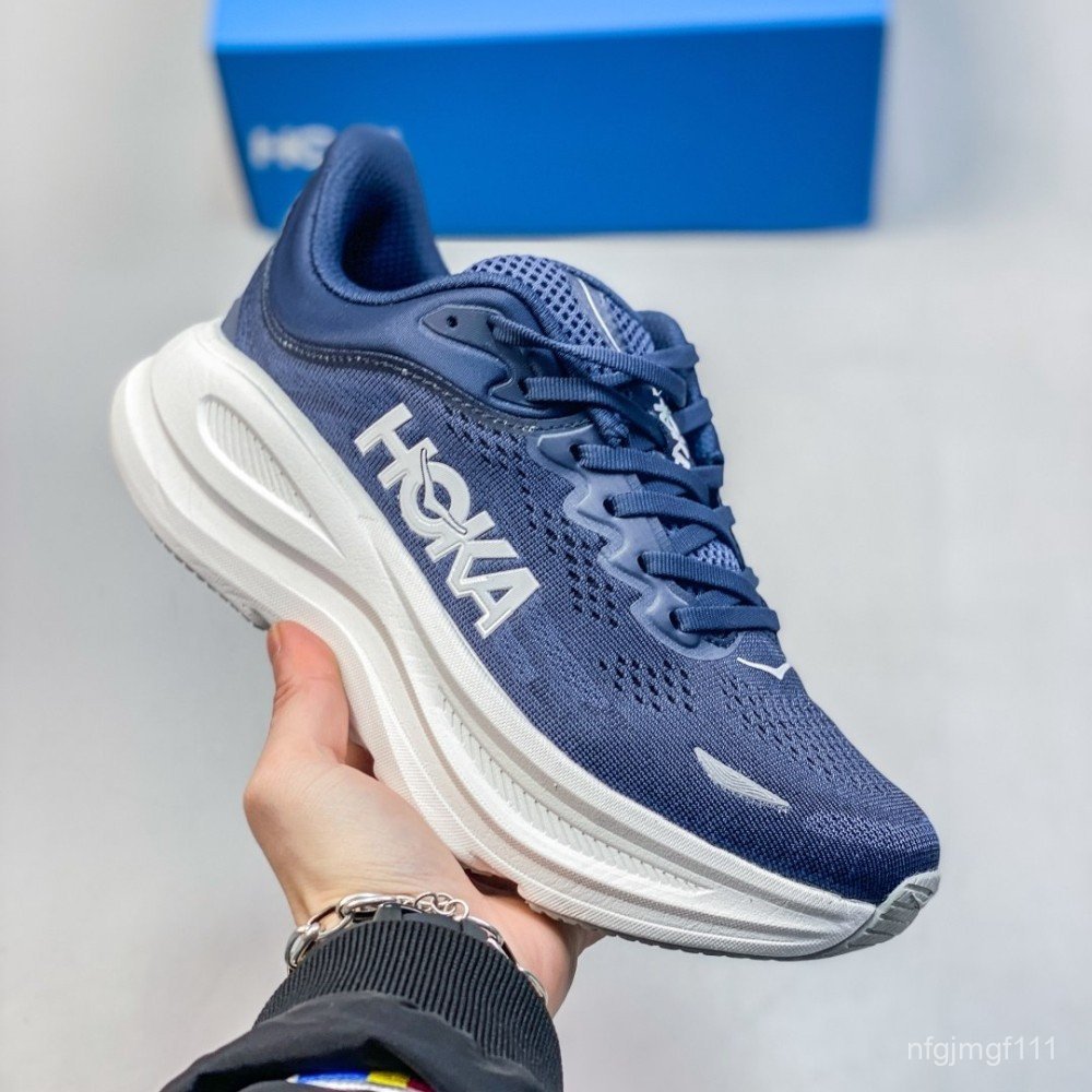 Hoka Bondi 9 寬跑鞋男女運動鞋男女通用情侶網眼 THAY