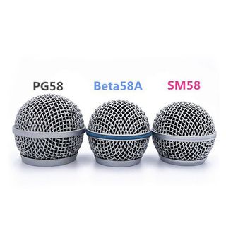 🔥免運優選🔥適用於Shure舒爾SM58 PG58 BETA58a無線麥克風咪網罩網頭金屬配件