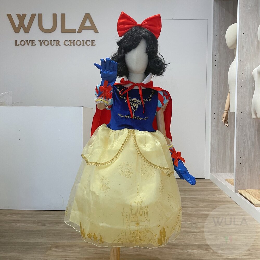 白雪公主裝-兒童版 隔日到貨 台灣現貨發票 WULA烏拉白雪公主裙子 白雪公主洋裝 迪士尼公主裝 Snow white公