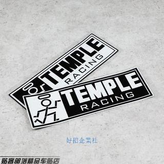 好品質 HF JDM汽車裝飾貼紙 OSAKA大阪JDM漂移貼紙TEMPLE RACING 反光貼