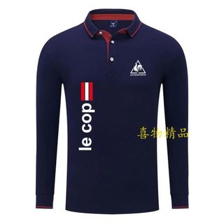 GOLF運動T恤 法男士長袖T恤翻領男裝商務休閒純棉POLO衫保羅衫上衣 休閒男裝 運動男裝 高爾夫服裝 商務休閒男裝