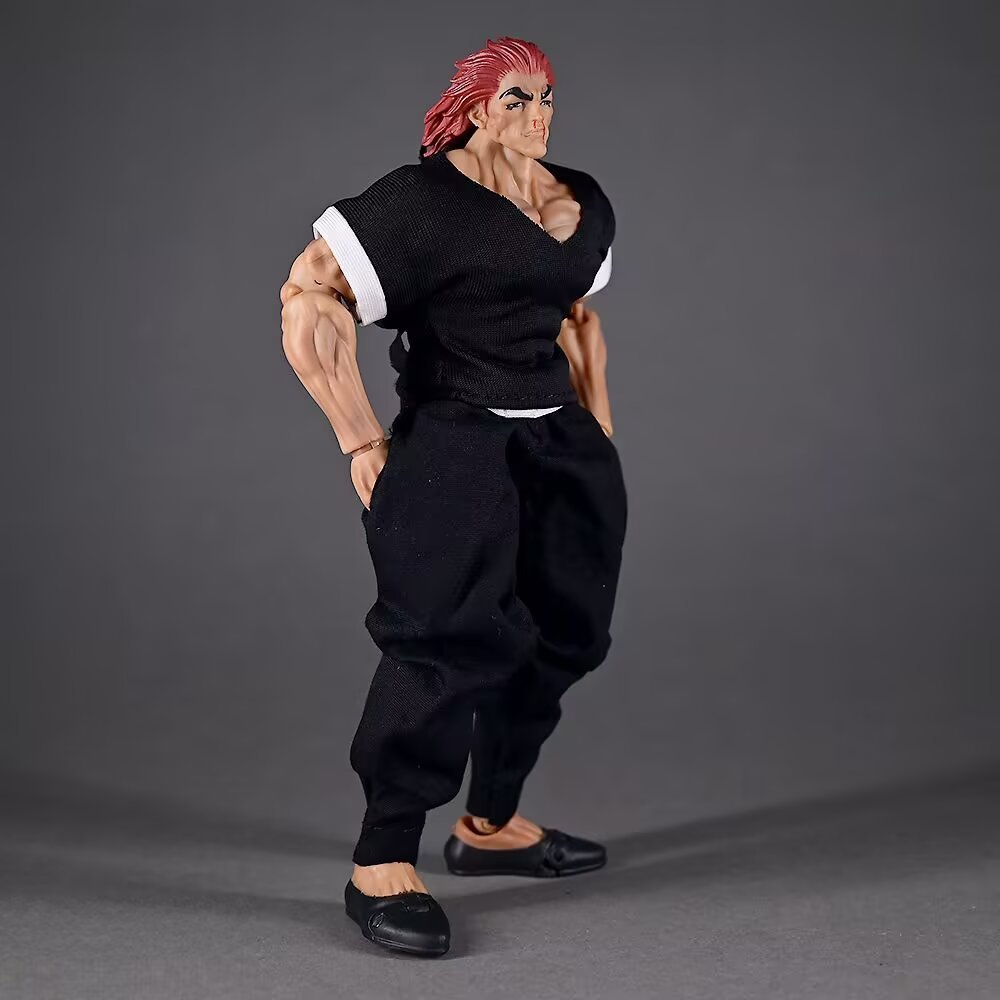 範馬刃牙 戰損 範馬勇次郎 範馬海皇 食人魔可動人偶擺件盒裝手辦