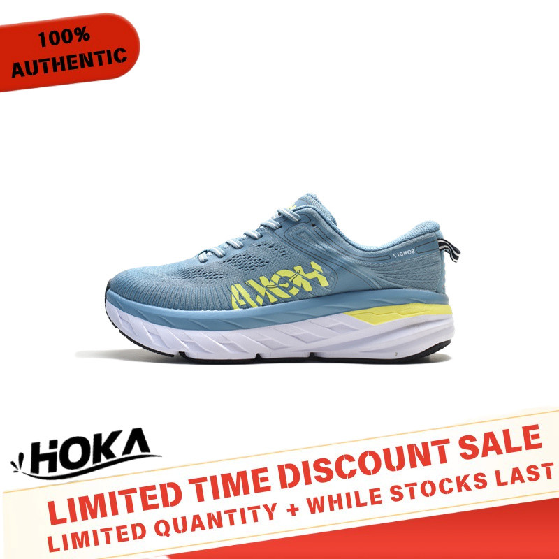 (100% 正品)HOKA ONE ONE BONDI 7 運動鞋 1110519HMSH 限時優惠特賣 - 5 年保修