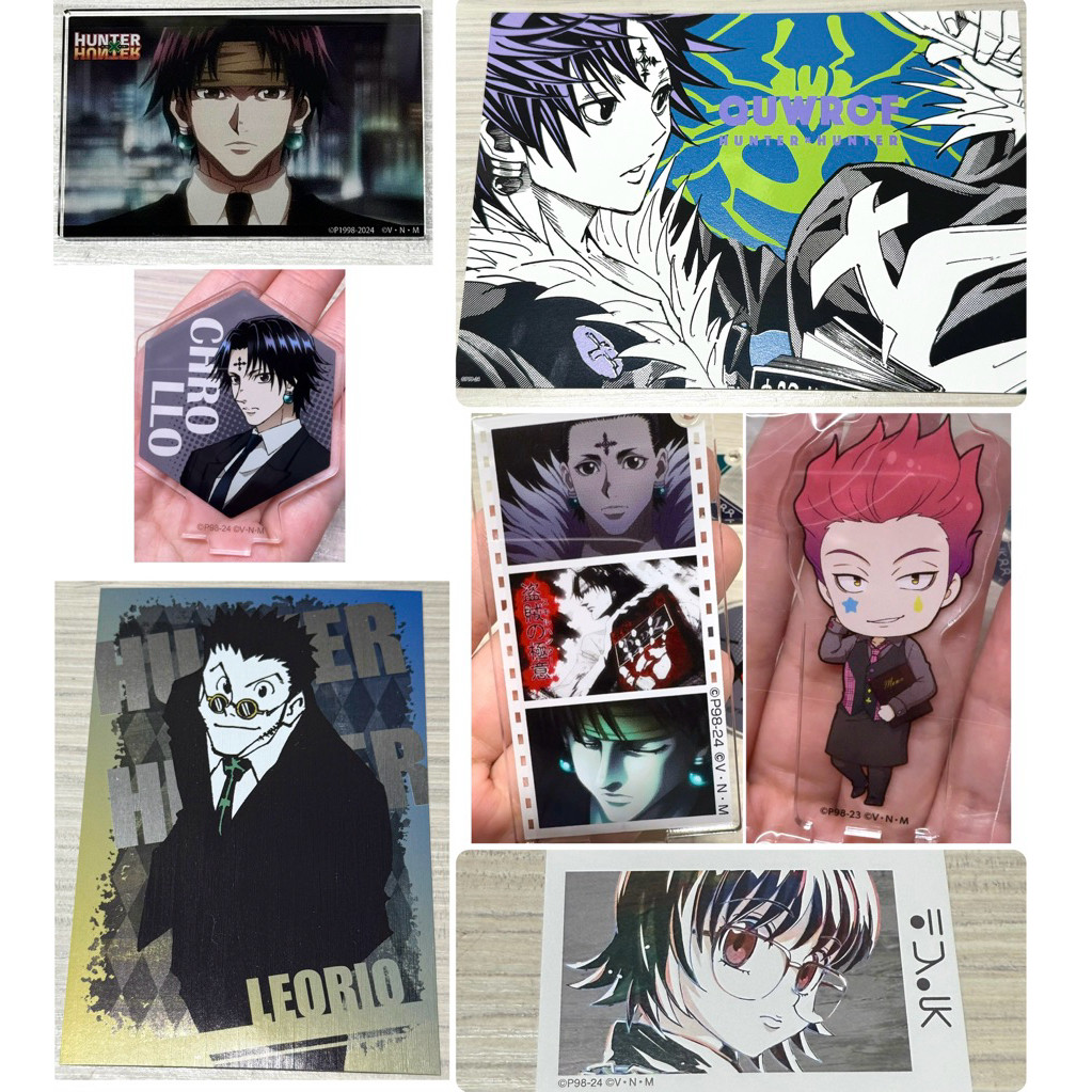 ＊HUNTERxHUNTER＊獵人 出清 三宮格立牌 團長 庫洛洛 立牌 西索 小滴相卡 金屬明信片 西裝西索 Q版立牌
