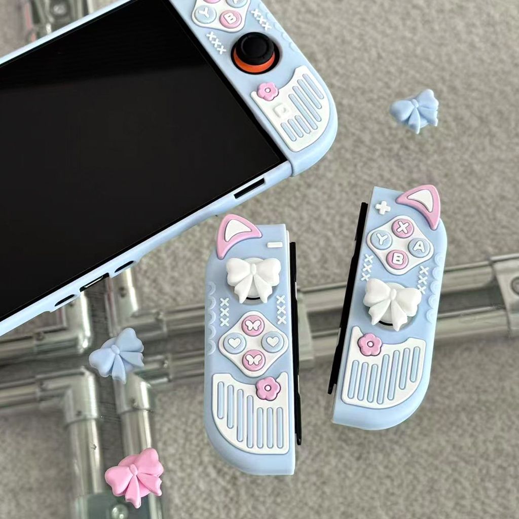 【限時免運】引力殼子任天堂switch2保護套switcholed保護殼NS貓耳硅膠軟手柄