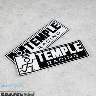 車貼 貼紙 HF JDM汽車裝飾貼紙 OSAKA大阪JDM漂移貼紙TEMPLE RACING 反光貼