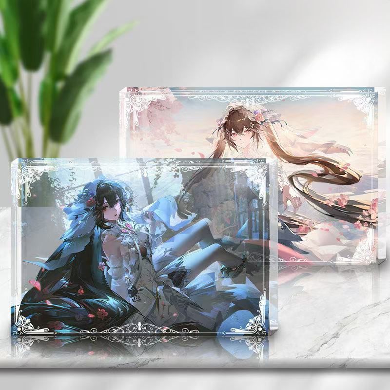 【現🧡貨】【潮玩店】露西亞戰雙帕彌什玫瑰誓約系列亞克力卡磚婚禮紀念遊戲擺件立牌