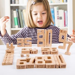 Sumblox數字拼裝玩具 大顆粒木質 木質數字・3歲+數學邏輯啟蒙玩具🌟 等高建構・數量對應 成長禮物