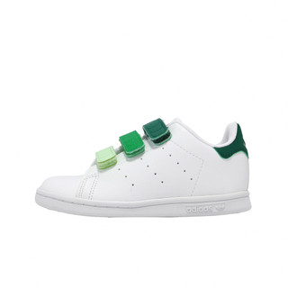 adidas 愛迪達 休閒鞋 Stan Smith CF I 小童 學步鞋 白 綠 魔鬼氈 史密斯 運動鞋 IE8123