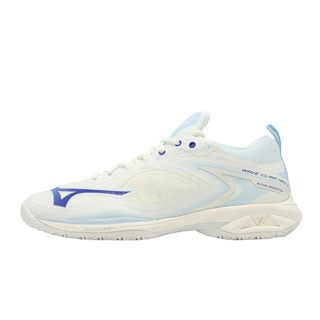 Mizuno 美津濃 羽球鞋 Wave Claw Neo 3 寬楦 男鞋 白 藍 71GA2473-33 [ACS]