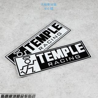 貼紙 HF JDM汽車裝飾貼紙 OSAKA大阪JDM漂移貼紙 TEMPLE RACING 反光貼