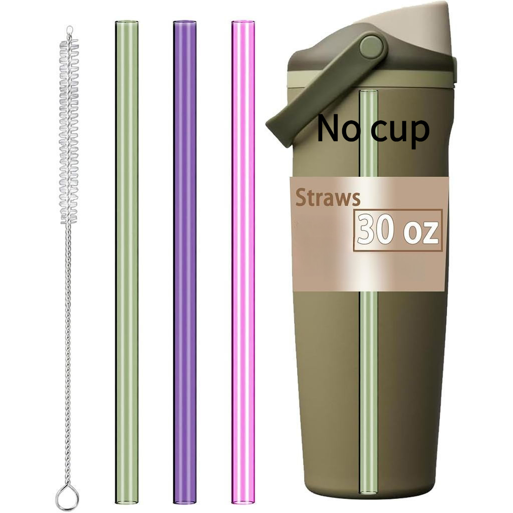 彩色替換吸管，適用於Sway 30盎司水瓶 不含BPA