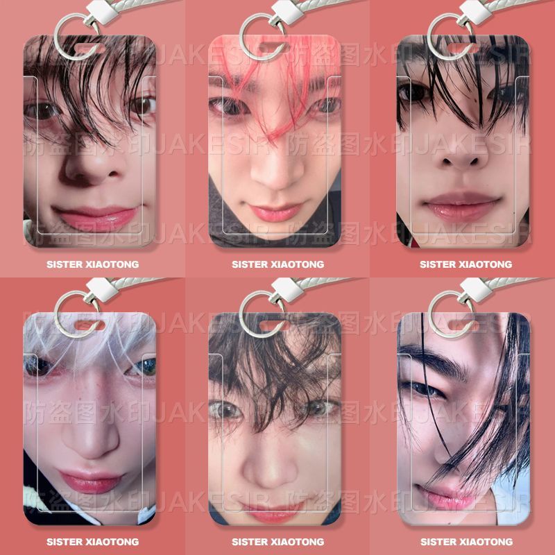 熱銷🤩enhypen 週邊 enhypen專輯 enhypen小卡 enhypen應援物 懟臉搞怪學生滑蓋卡套飯卡公交