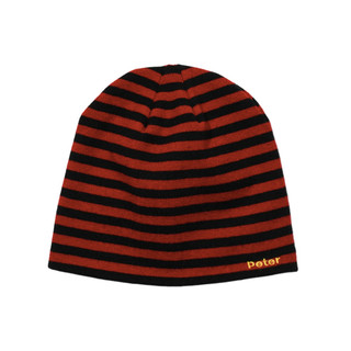 MY NAME IS PETER PETER STRIPE BEANIE 條紋毛帽 紅色