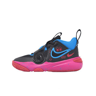 Nike 籃球鞋 Team Hustle D 11 LIL PS 中童 小朋友 黑藍 FD6727-001 [ACS]