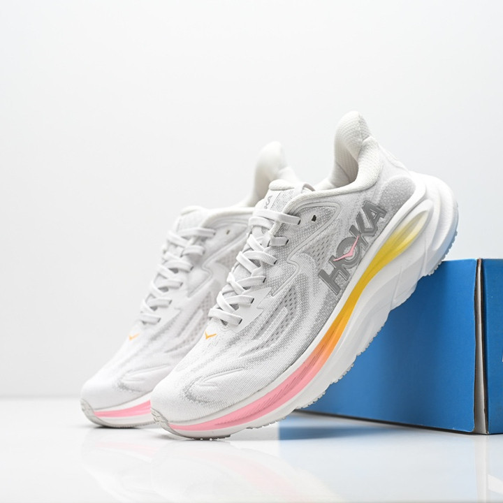 HOKA ONE ONE Clifton 10 女式跑步鞋網眼透氣緩震防滑運動鞋 V24F