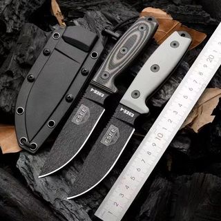 &全場免運&.免運&ESEE-4直刀戶外求生存刀野外露營高品質小直刀高硬度鋒利水果刀免運&#