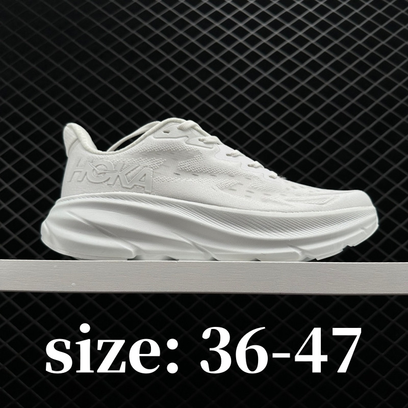 HOKA Clifton 9 特大號運動鞋,尺碼 36-47,男女專業緩震跑鞋