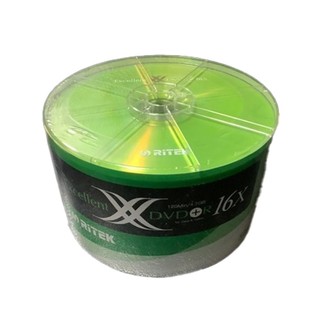 【史代新文具】RITEK DVD+R 16X 4.7G 50入 裸裝
