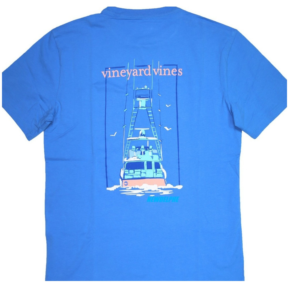 100%純棉夏季時尚潮流Vineyard Vines男女同款鯨魚船員T恤現貨