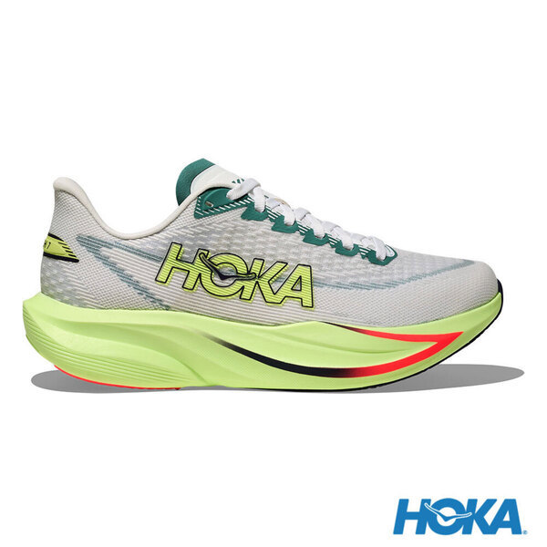 Hoka Mach 7 Wide 1171905-FYZ 男 慢跑鞋 寬楦 跑鞋 路跑 霜白色 霓黃