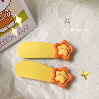 熱銷&♦️♦️可愛笑臉太陽星星bb夾ins風甜美少女心可愛髮夾五角星劉海夾新款