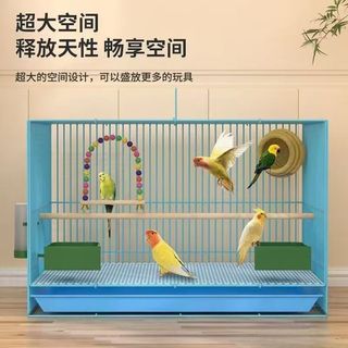 ✨臺灣出貨✨鳥籠子鸚鵡特大號鳥籠子虎皮牡丹八哥全套摺疊超大家用加密繁殖籠 中小型鳥造型籠 寵物鳥、鸚鵡籠 觀賞用