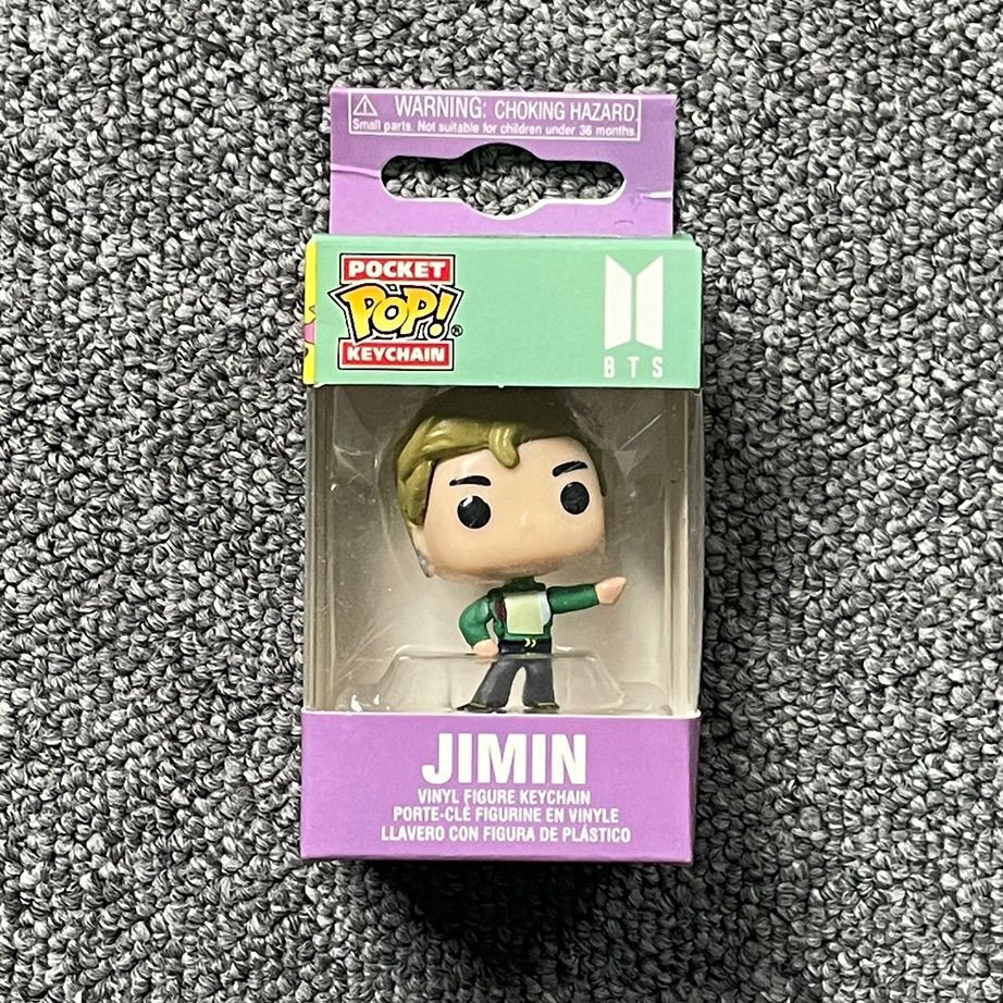 臺灣出貨🛒JUNG KOOK JIMIN卡通鑰匙扣樸智旻Funko POP BTS防彈少年團鑰匙扣谷谷逛谷