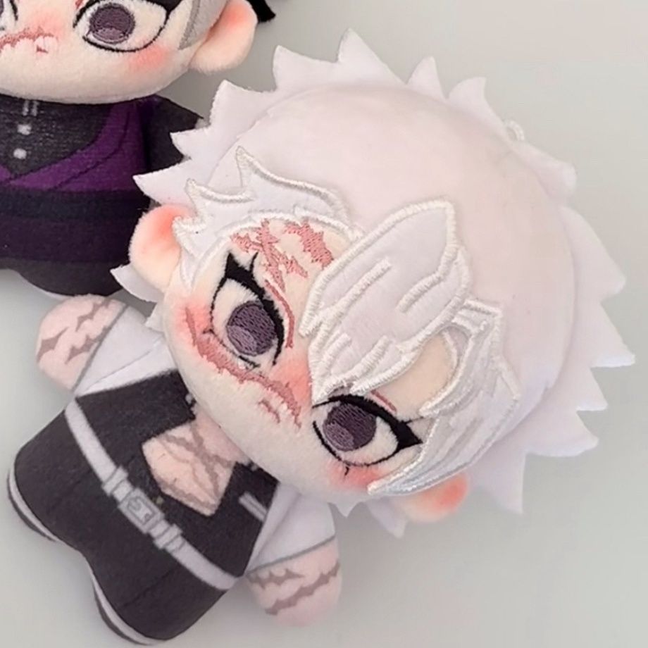 【精品優選】【鬼滅之刃無限城篇】棉花娃娃10cm不死川實彌和不死川玄彌屬性掛【5天內發貨】