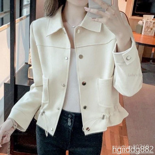 潮流必入 💃小個子 女裝上衣 通勤女裝 西裝女裝 收腰 風衣短外套 女 氣質 甜美 短上衣 女士 女裝 初秋 爆款 外
