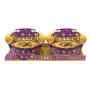 統一滿漢大餐珍味牛肉麵(碗)187g克 x 2【家樂福】