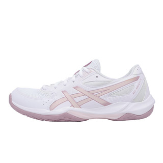 Asics 亞瑟士 排球鞋 GEL-Rocket 12 女鞋 白 粉紅 室內運動 抓地 羽球鞋 1072A119103