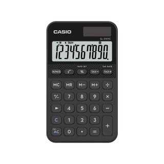 CASIO糖果計算機MINI/ 10位元/ 榴礦黑/ SL-310YC-BK eslite誠品