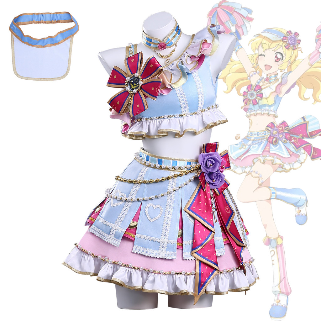 💖次元不是界限💖新品上架 可開統編偶像活動星宮莓啦啦隊霧矢葵cosplay服裝二次元角色扮演COS尾牙表演