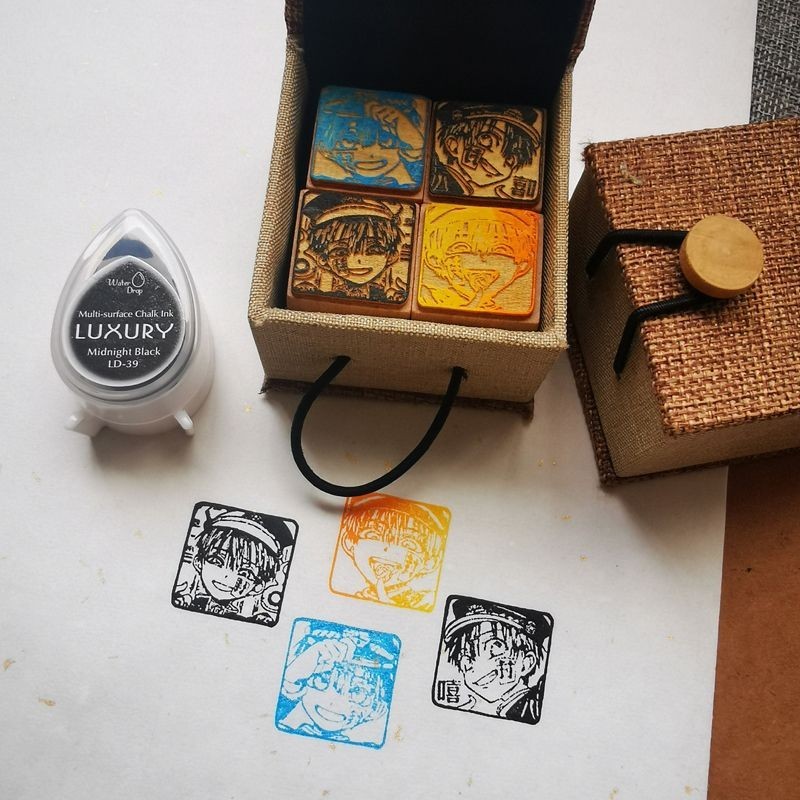 🌟免運優選🌟地縛少年花子君八尋寧寧週邊木質印章花子頭像動漫二次元禮物禮品 地縛少年花子君印章 花子君印章 八尋寧寧印