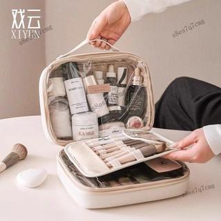 美時💥戲雲化妝包女大容量雙層收納便攜手提化妝品收納包分區旅行洗漱包