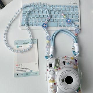 ccd鏈條 長斜跨掛繩 掛脖相機繩 mini12創意手機掛繩instax通用百搭包包立得相機鏈條斜挎鏈