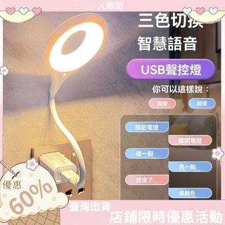 台灣現貨 夜燈 小夜燈 智能語音夜燈 聲控燈 聲控 語音控制燈 USB燈 日光燈 床頭燈 led小夜燈 感應小夜燈 燈