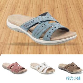 【Time Travel Shop】女士骨科舒適高級圓頭涼鞋鏤空鉤環設計