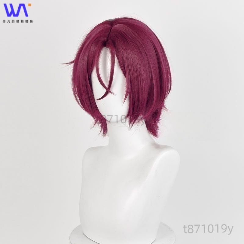 W&S 🚀 男子游泳部 free!水泳部 松岡凜 cos假髮 仿真頭皮