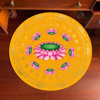 【柔軟不痛】跪拜墊 拜拜墊 神明拜拜墊 寺廟打坐靜坐墊 拜墊跪墊 九品蓮花拜佛蒲團 絨面地墊 拜佛墊 佛堂打坐墊 禪修墊