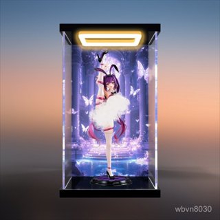 娜收納盒尤醬回shiny系列防塵適用亞克力燈型甜心小兔防塵罩手辦 9TPI