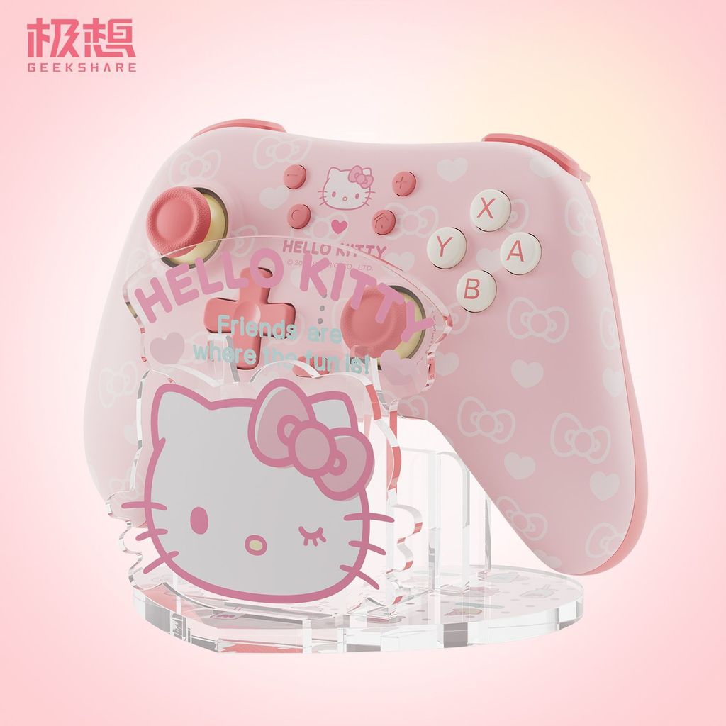 【限時免運】極想亞克力遊戲手柄支架可愛女生PS5/Xbox/nspro2手柄拼搭展示架