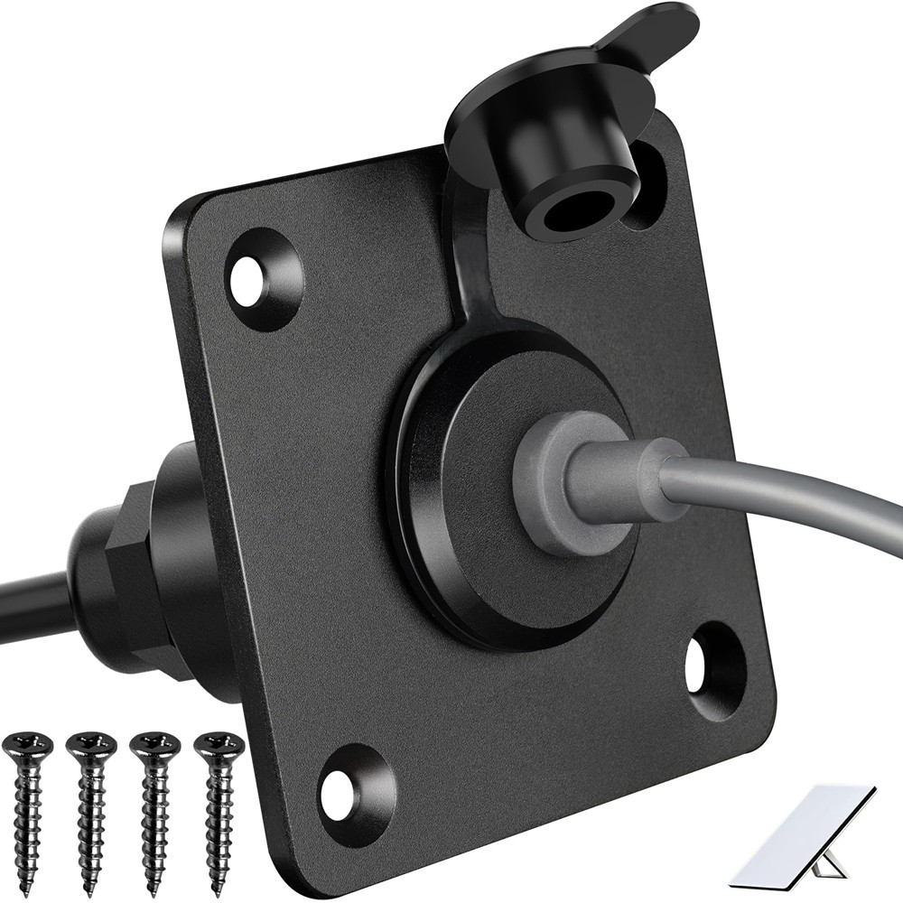 Starlink Mini 防水壁式插座直通,鋁製 DC 5.5 x 2.1 母頭電源連接器插座/端口 - 非常適合 R