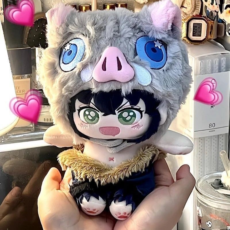 🌟玩家精品🌟正版原創同人 鬼滅之刃周邊 鬼滅之刃娃娃 嘴平伊之助豬捲棉花娃娃 伊之助公仔 伊之助毛絨玩偶