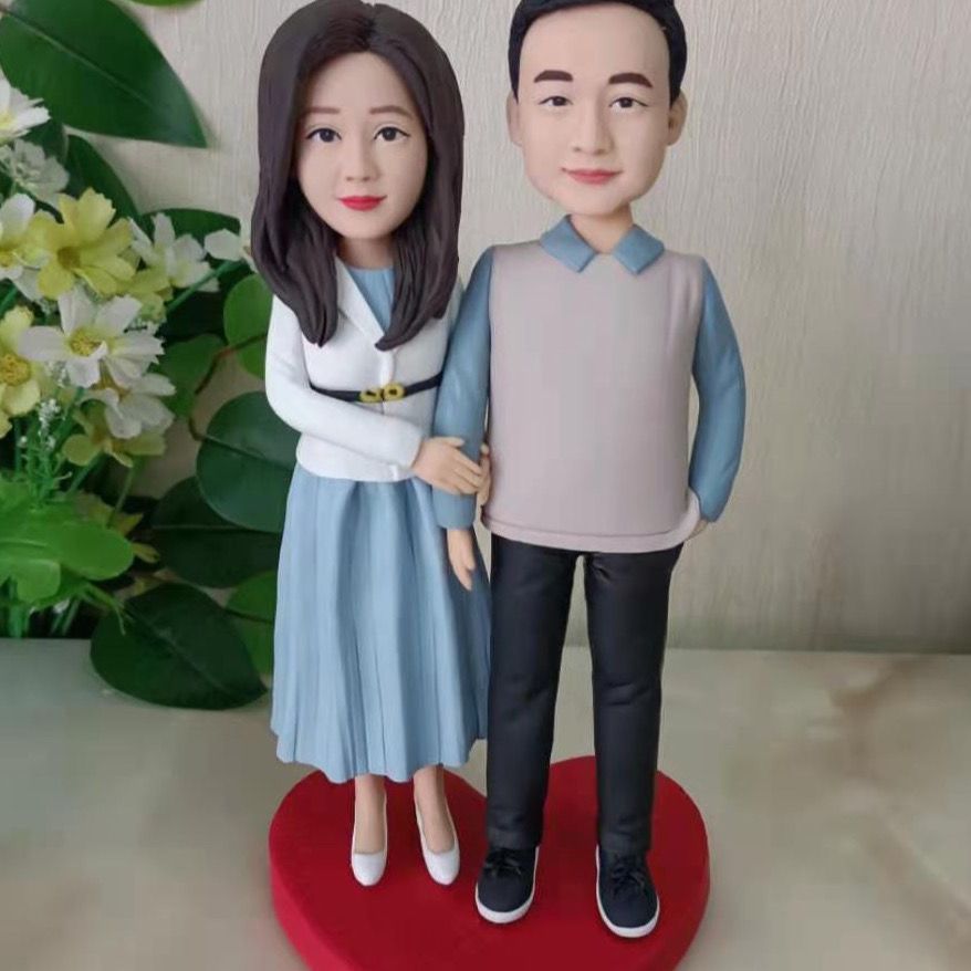 軟陶真人手辦 客制真人手辦 捏泥人 真人軟陶 真人公仔 3D人偶 定製蠟像玩偶泥塑人像定製照片結婚禮物