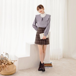 OB嚴選 甜美花邊造型娃娃領不易皺上衣 《AB17931》大尺碼/現貨/女裝
