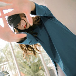 OB嚴選 純色多色高含棉長版側開衩長袖上衣 《AB16212》大尺碼/女裝/現貨